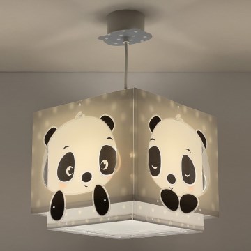 Dalber 63162T - Children's chandelier PANDA 1xE27/60W/230V blue