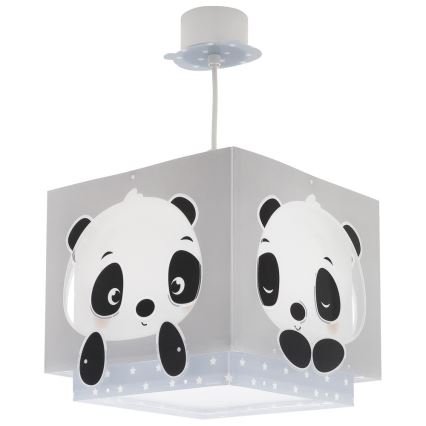 Dalber 63162T - Children's chandelier PANDA 1xE27/60W/230V blue