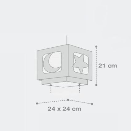Dalber 63232E - Children's light MOON LIGHT 1xE27/60W/230V