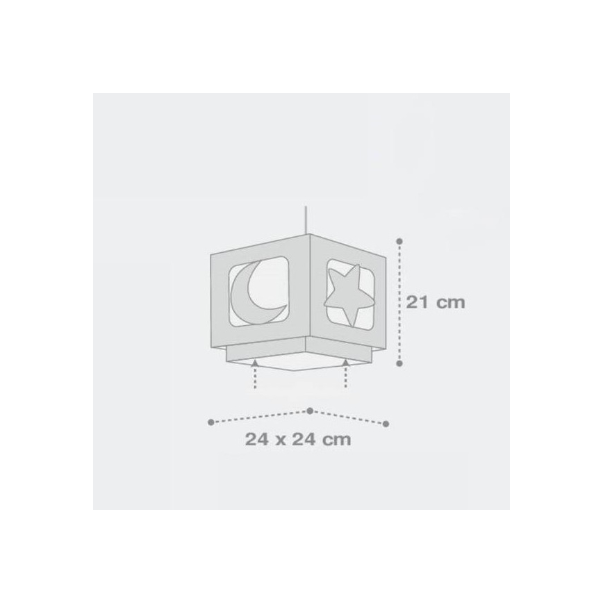 Dalber 63232E - Children's light MOON LIGHT 1xE27/60W/230V