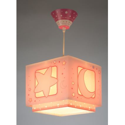 Dalber 63232S - Children chandelier on a string MOON LIGHT 1xE27/60W/230V