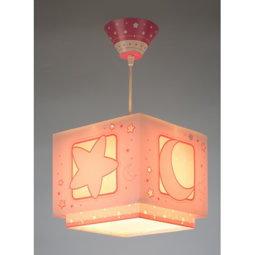 Dalber 63232S - Children chandelier on a string MOON LIGHT 1xE27/60W/230V