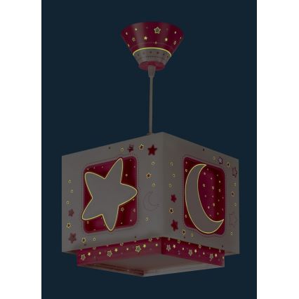 Dalber 63232S - Children chandelier on a string MOON LIGHT 1xE27/60W/230V