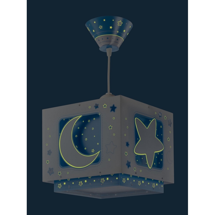 Dalber 63232T - Children's chandelier MOON LIGHT 1xE27/60W/230V