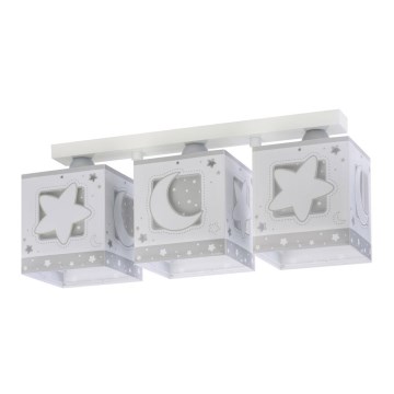 Dalber 63233NE - Children's ceiling light MOONLIGHT 3xE27/60W/230V