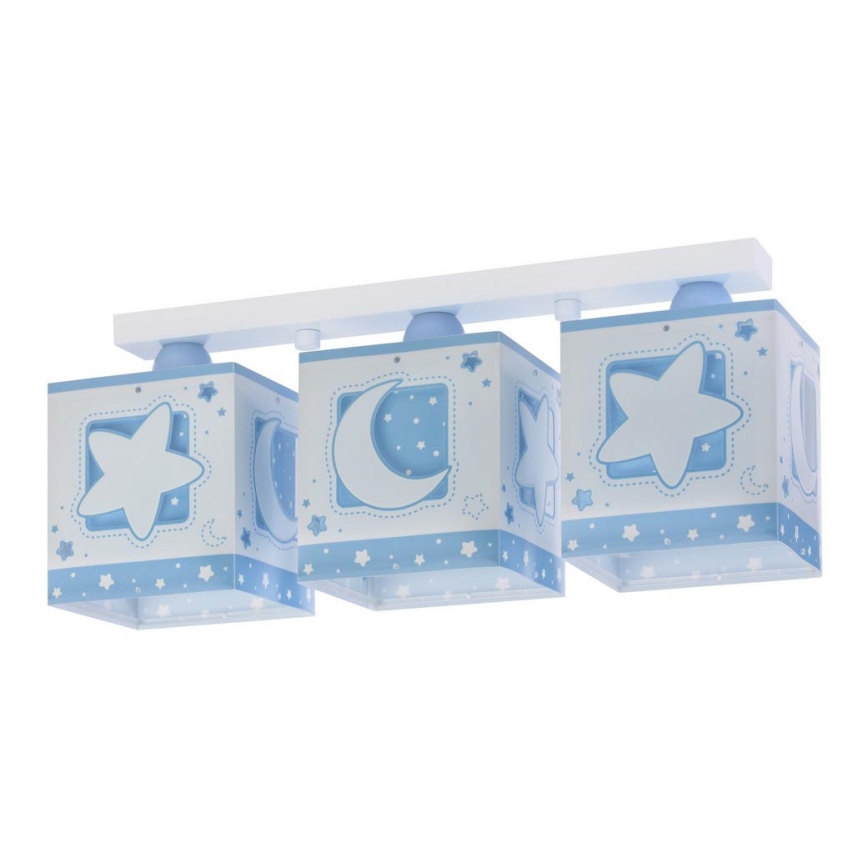 Dalber 63233NT - Children ceiling light MOONLIGHT 3xE27/60W/230V