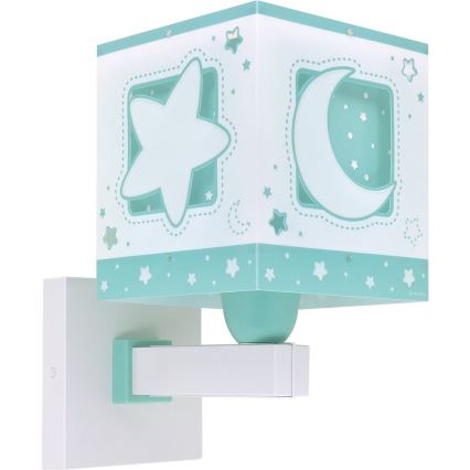 Dalber 63239H - Children's wall light MOONLIGHT 1xE27/15W/230V green