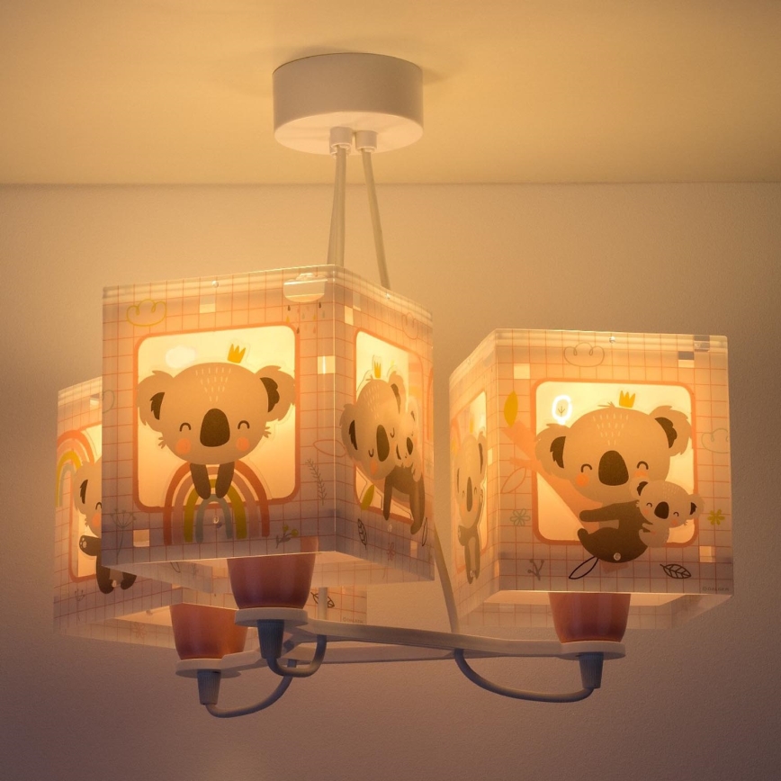 Dalber 63267S - Children's chandelier KOALA 3xE27/60W/230V