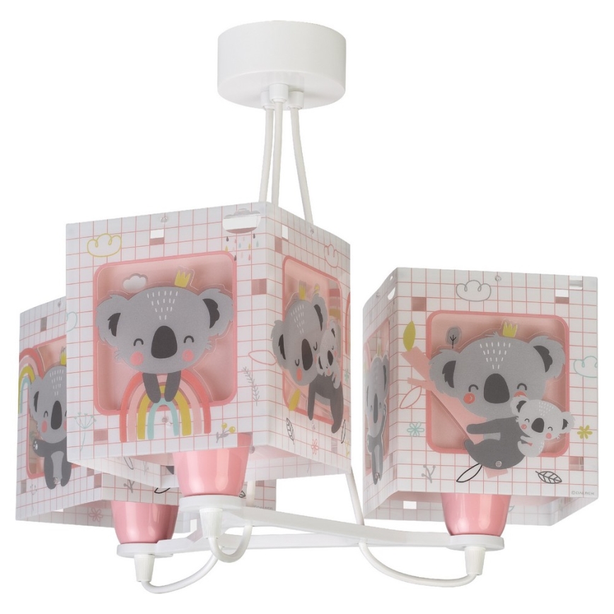 Dalber 63267S - Children's chandelier KOALA 3xE27/60W/230V