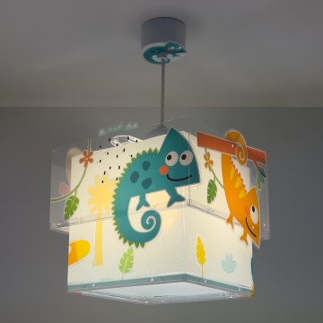 Dalber 63312 - Children's chandelier HAPPY JUNGLE 1xE27/15W/230V