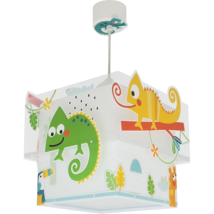 Dalber 63312 - Children's chandelier HAPPY JUNGLE 1xE27/15W/230V