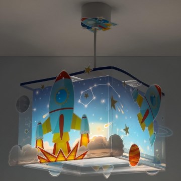 Dalber 63352 - Children's chandelier ROCKET 1xE27/15W/230V