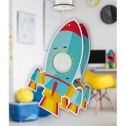 Dalber 63357 - Children's chandelier ROCKET 1xE27/15W/230V