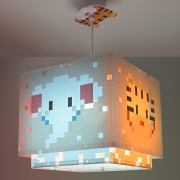 Dalber 63372 - Children's chandelier LITTLE PIXEL 1xE27/15W/230V
