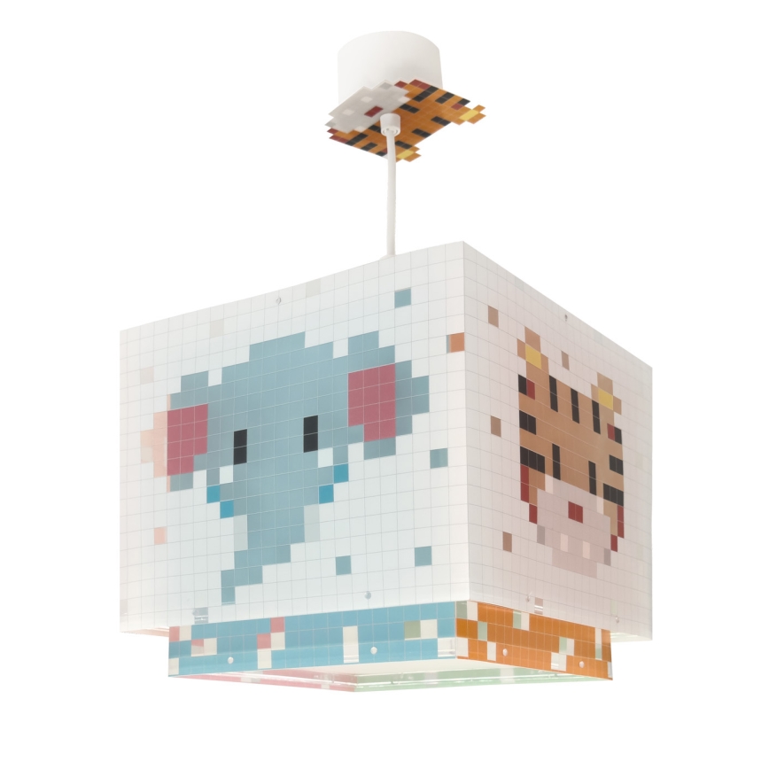 Dalber 63372 - Children's chandelier LITTLE PIXEL 1xE27/15W/230V