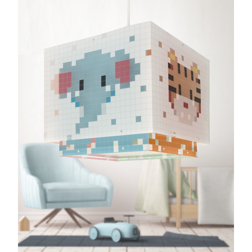 Dalber 63372 - Children's chandelier LITTLE PIXEL 1xE27/15W/230V