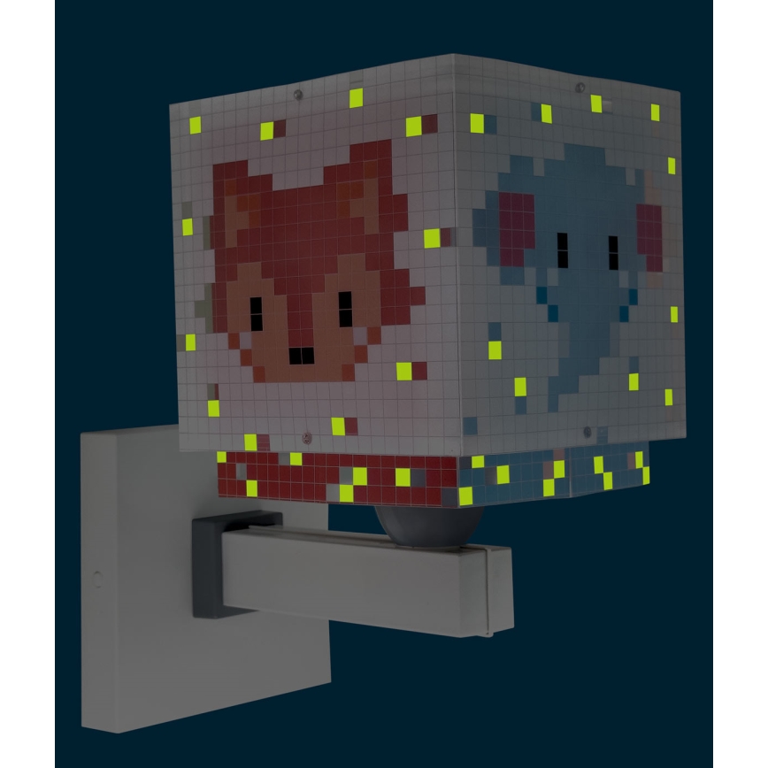 Dalber 63379 - Children's wall lamp LITTLE PIXEL 1xE27/15W/230V