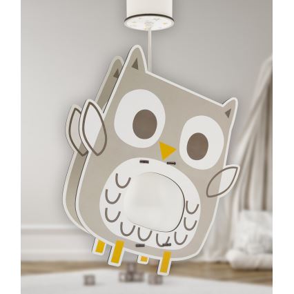 Dalber 63397 - Children's chandelier OWL 1xE27/15W/230V