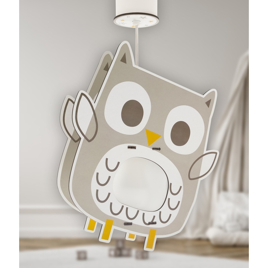 Dalber 63397 - Children's chandelier OWL 1xE27/15W/230V