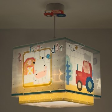 Dalber 63402 - Children's chandelier MY FARM 1xE27/15W/230V