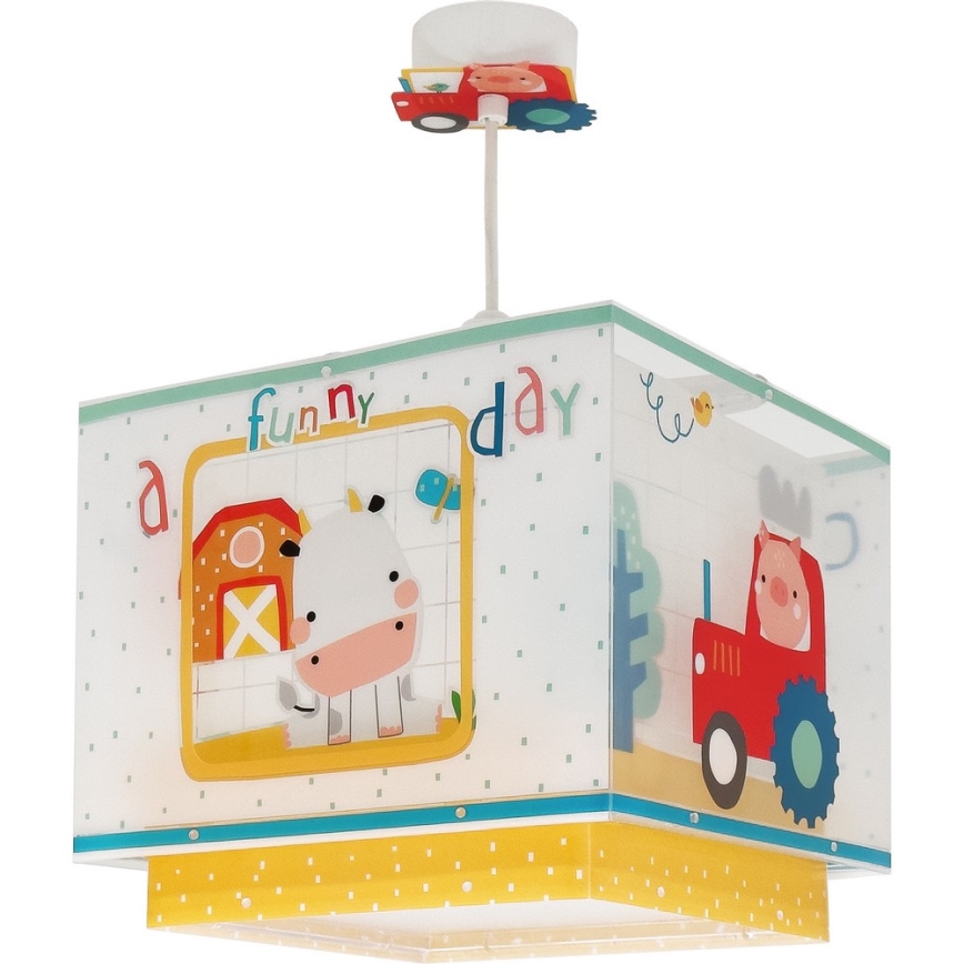 Dalber 63402 - Children's chandelier MY FARM 1xE27/15W/230V