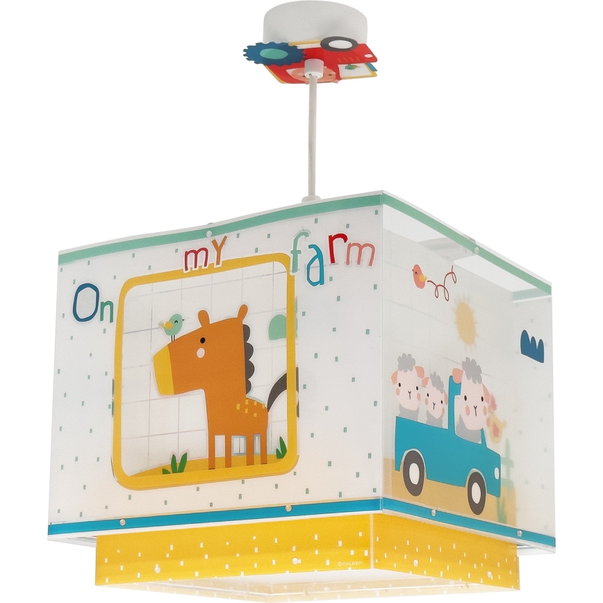 Dalber 63402 - Children's chandelier MY FARM 1xE27/15W/230V