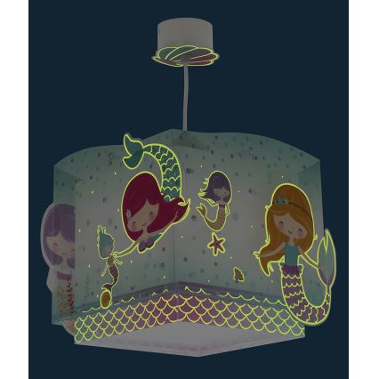 Dalber 63442 - Children's chandelier MERMAIDS 1xE27/60W/230V