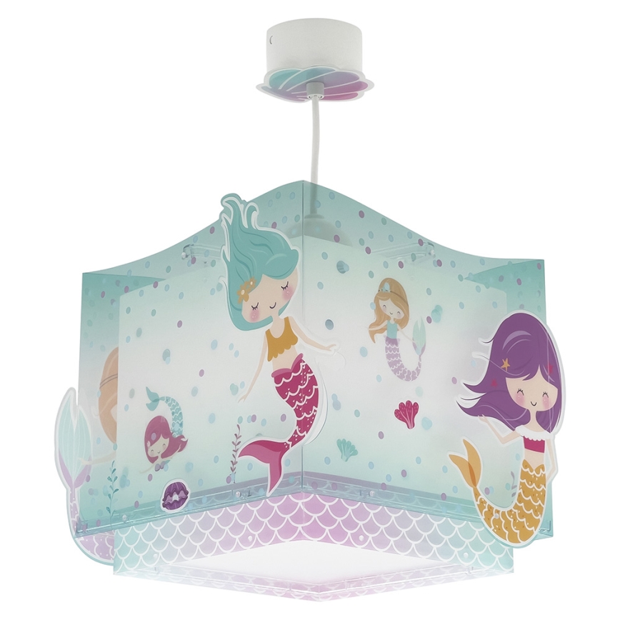Dalber 63442 - Children's chandelier MERMAIDS 1xE27/60W/230V