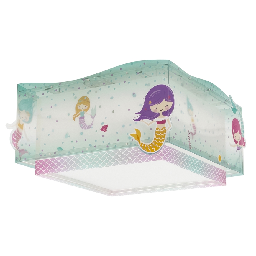 Dalber 63446 - Children's ceiling light MERMAIDS 2xE27/60W/230V