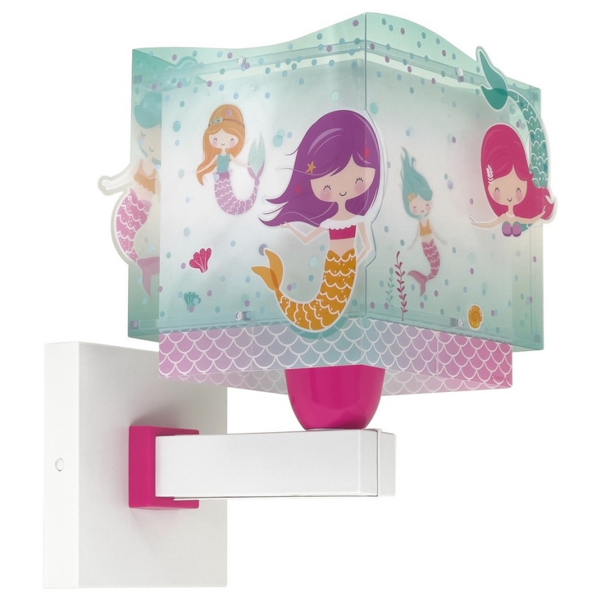Dalber 63449 - Children's wall light MERMAIDS 1xE27/60W/230V