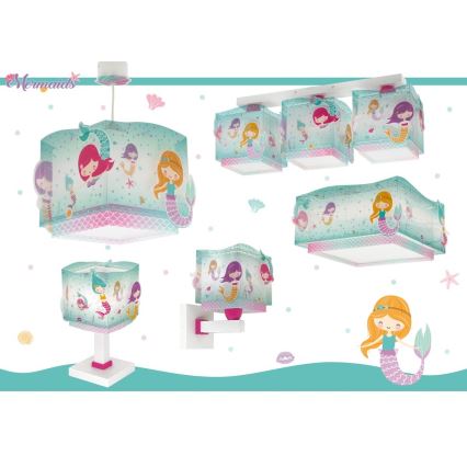 Dalber 63449 - Children's wall light MERMAIDS 1xE27/60W/230V