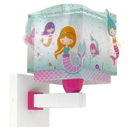 Dalber 63449 - Children's wall light MERMAIDS 1xE27/60W/230V