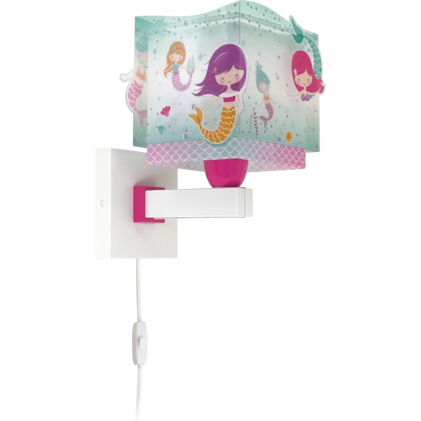 Dalber 63449 - Children's wall light MERMAIDS 1xE27/60W/230V
