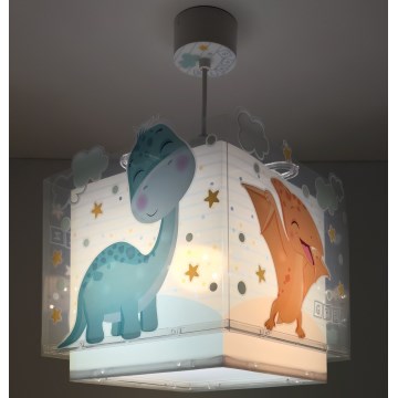 Dalber 63452 - BABY DINOS Children's Ceiling Light 1xE27/15W/230V Multicolored