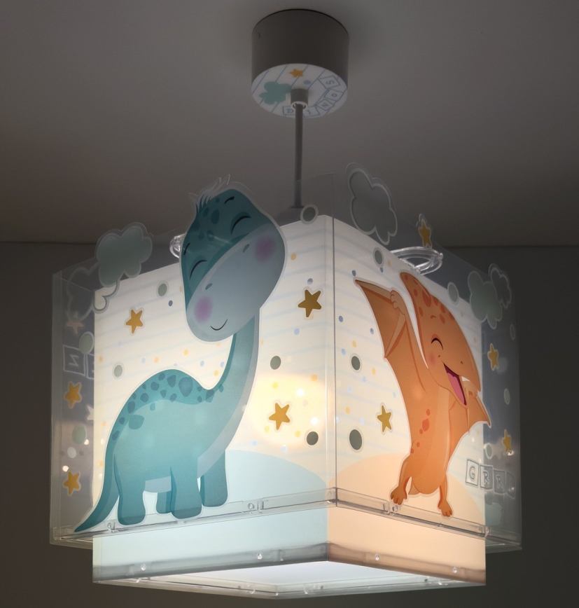 Dalber 63452 - BABY DINOS Children's Ceiling Light 1xE27/15W/230V Multicolored