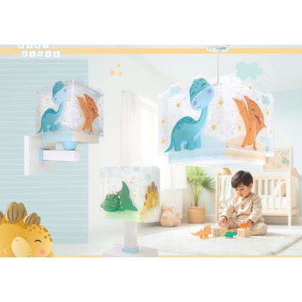 Dalber 63452 - BABY DINOS Children's Ceiling Light 1xE27/15W/230V Multicolored
