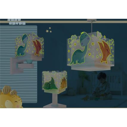 Dalber 63452 - BABY DINOS Children's Ceiling Light 1xE27/15W/230V Multicolored