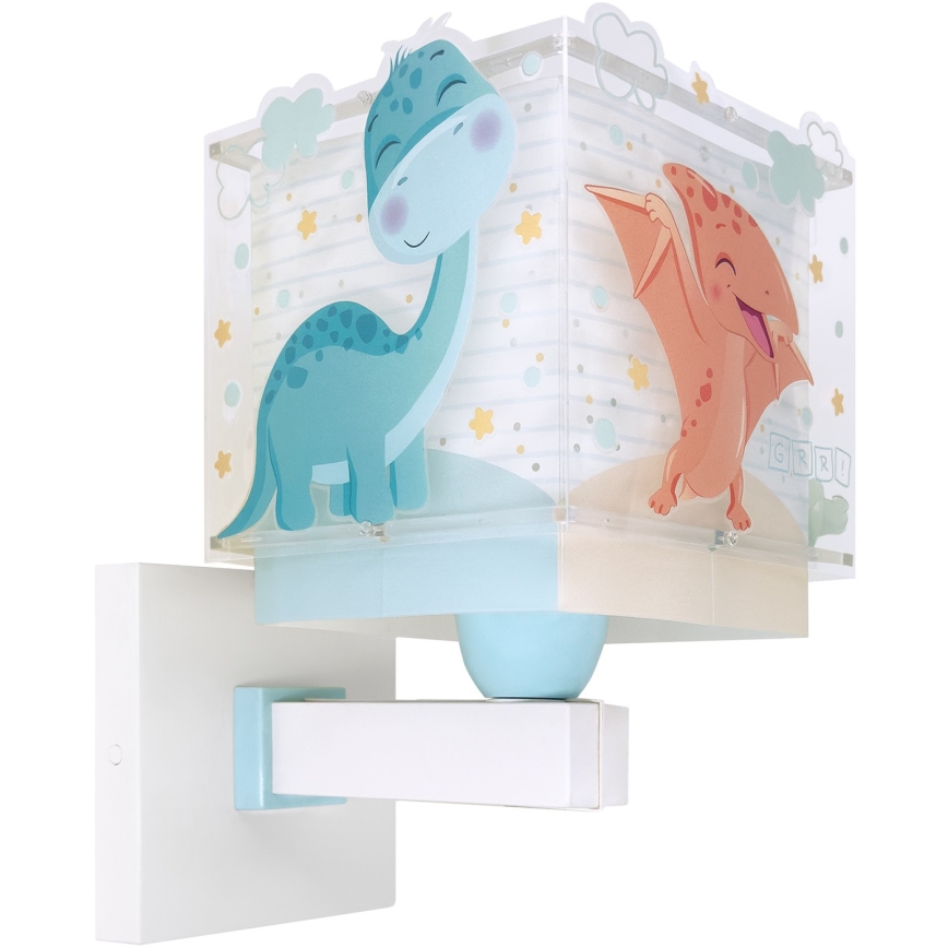 Dalber 63459 - BABY DINOS Children's Wall Lamp 1x E27/15W/230V, Multicolored