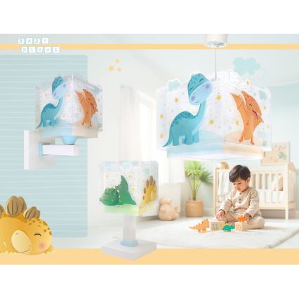 Dalber 63459 - BABY DINOS Children's Wall Lamp 1x E27/15W/230V, Multicolored