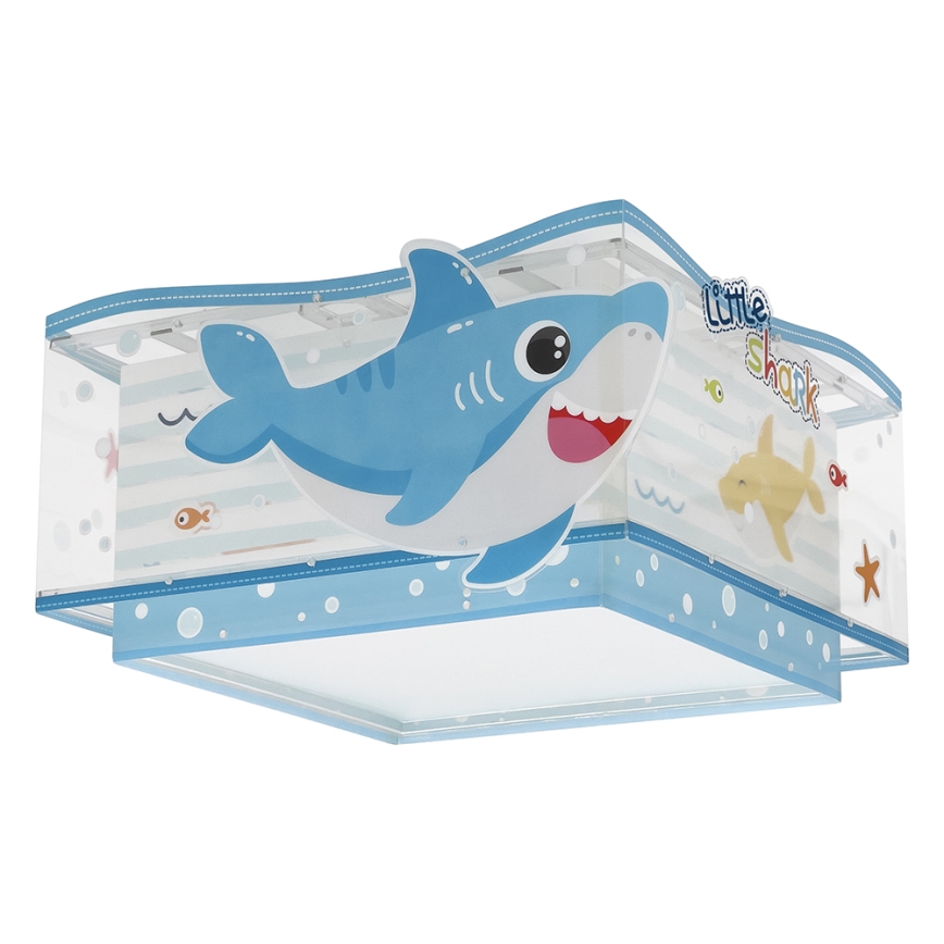 Dalber 63476 - Children's ceiling light BABY SHARK 2xE27/60W/230V
