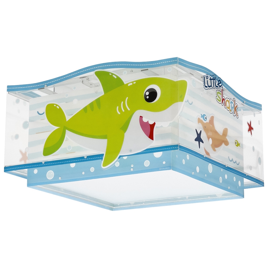 Dalber 63476 - Children's ceiling light BABY SHARK 2xE27/60W/230V