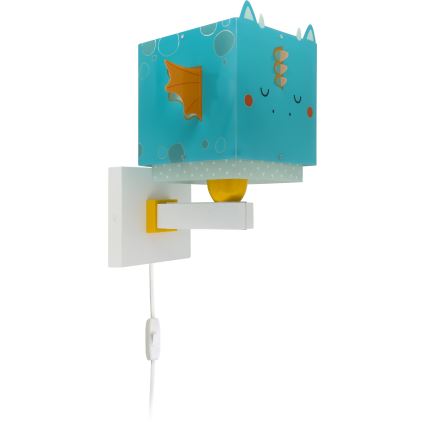 Dalber 64389 - Children's wall light LITTLE DRAGON 1xE27/15W/230V