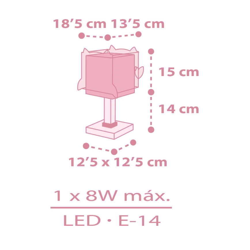 Dalber 64481 - Children's small lamp LITTLE FRIENDS 1xE14/8W/230V
