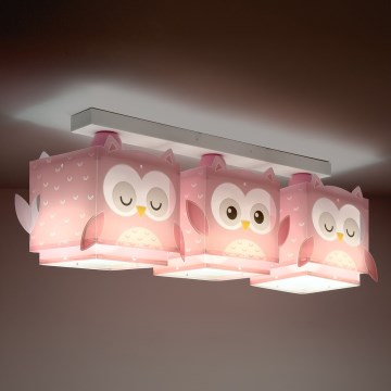 Dalber 64483 - Children's ceiling light LITTLE FRIENDS 3xE27/15W/230V