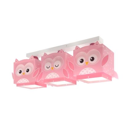 Dalber 64483 - Children's ceiling light LITTLE FRIENDS 3xE27/15W/230V