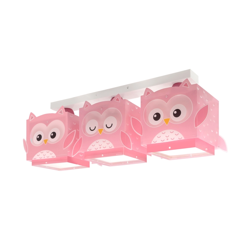 Dalber 64483 - Children's ceiling light LITTLE FRIENDS 3xE27/15W/230V