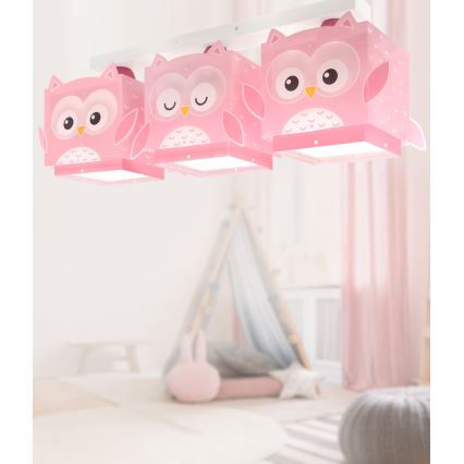 Dalber 64483 - Children's ceiling light LITTLE FRIENDS 3xE27/15W/230V
