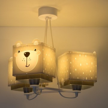 Dalber 64577 - Children chandelier LITTLE TEDDY 3xE27/60W/230V
