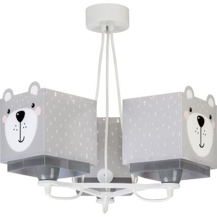 Dalber 64577 - Children chandelier LITTLE TEDDY 3xE27/60W/230V