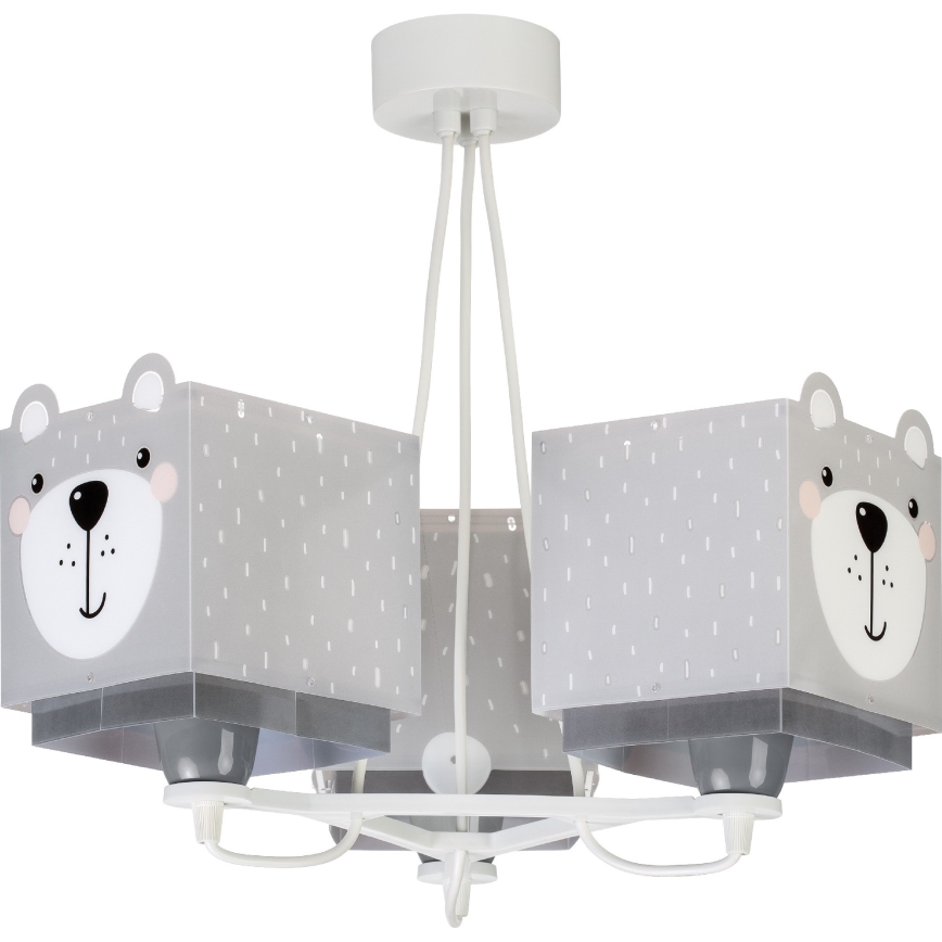 Dalber 64577 - Children chandelier LITTLE TEDDY 3xE27/60W/230V